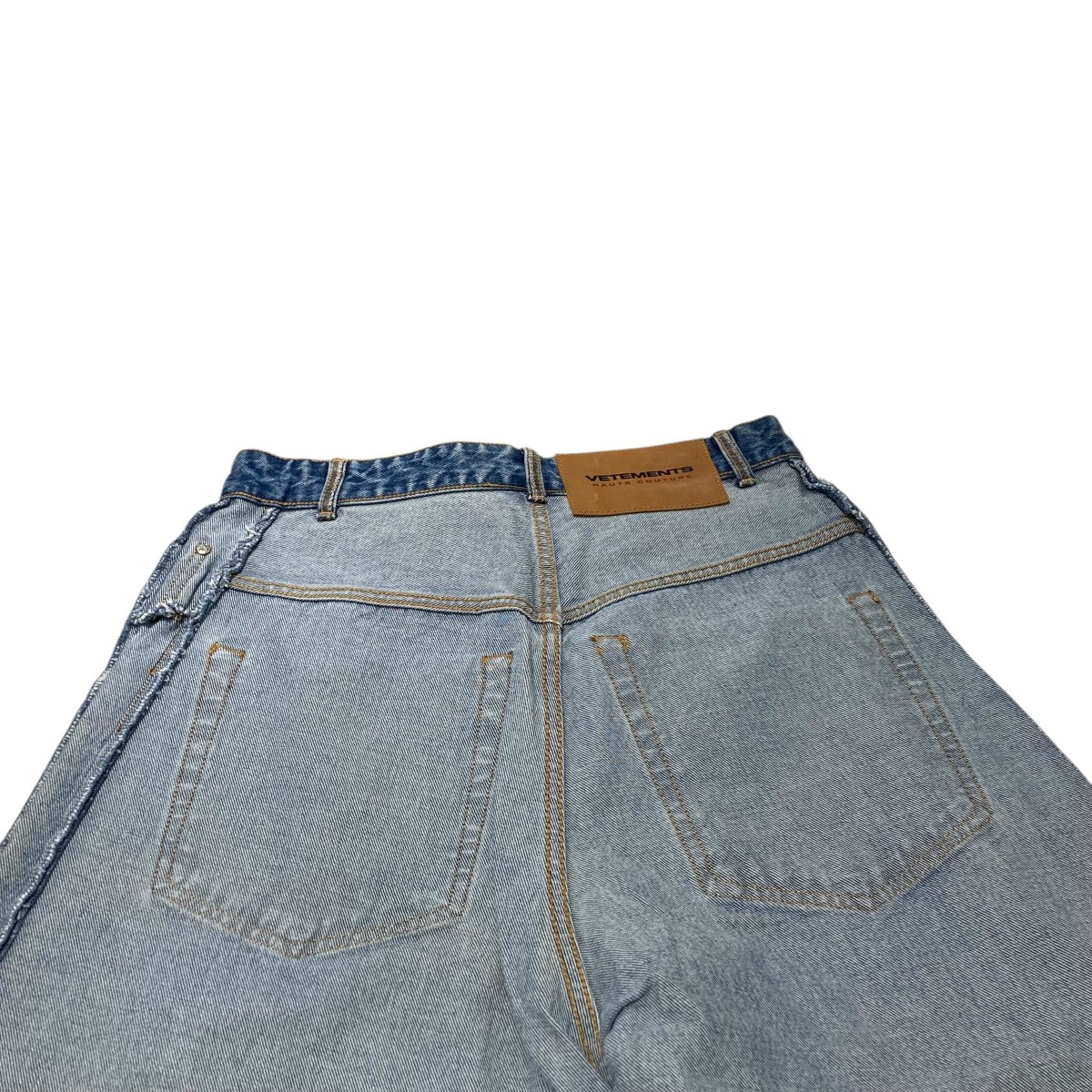 INSIDE OUT BIG SHAPE DESTROYED JEANSインサイドアウト ワイドデニムパンツUA53PA650L
