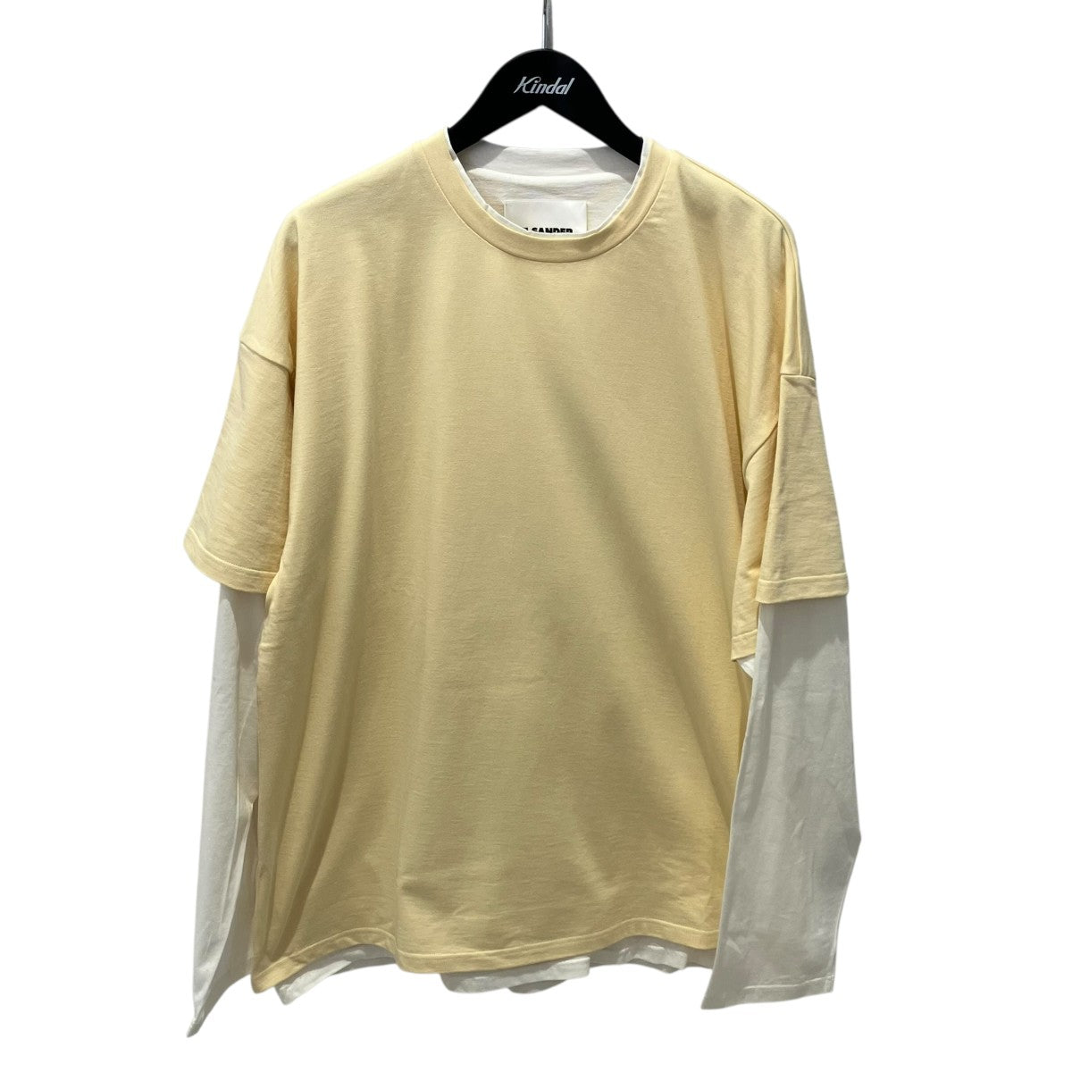 JIL SANDER 23AWBackPrint Layered L S TeeロンTJ61GC0001 古着・中古-1枚目のアイテム画像