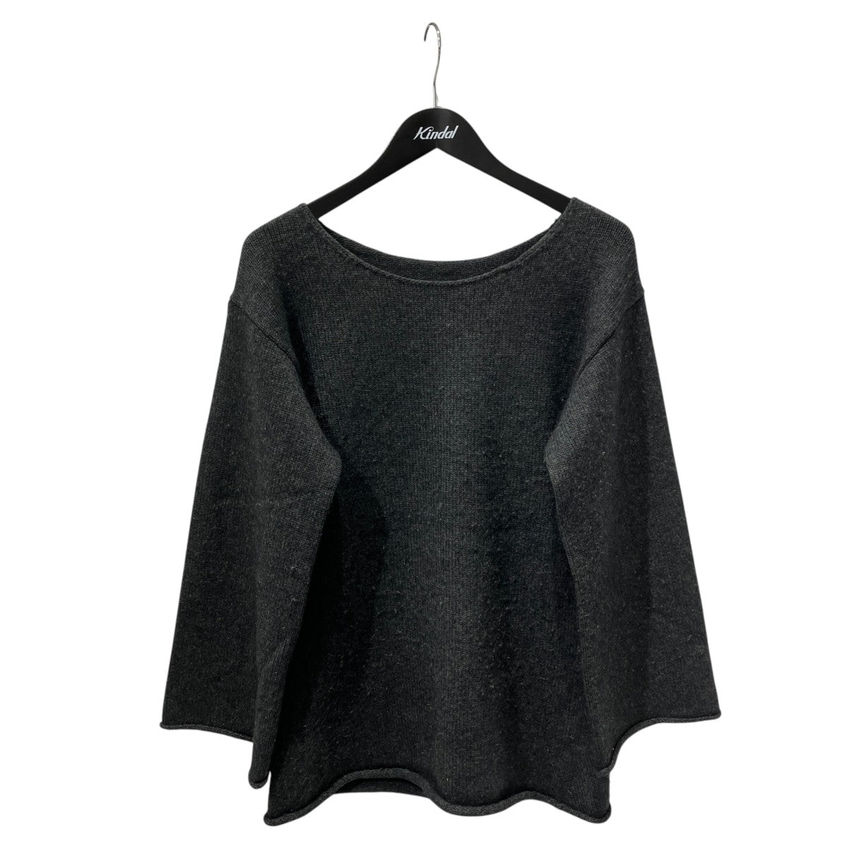 wool cashmere curved topニットEEN-35110-B