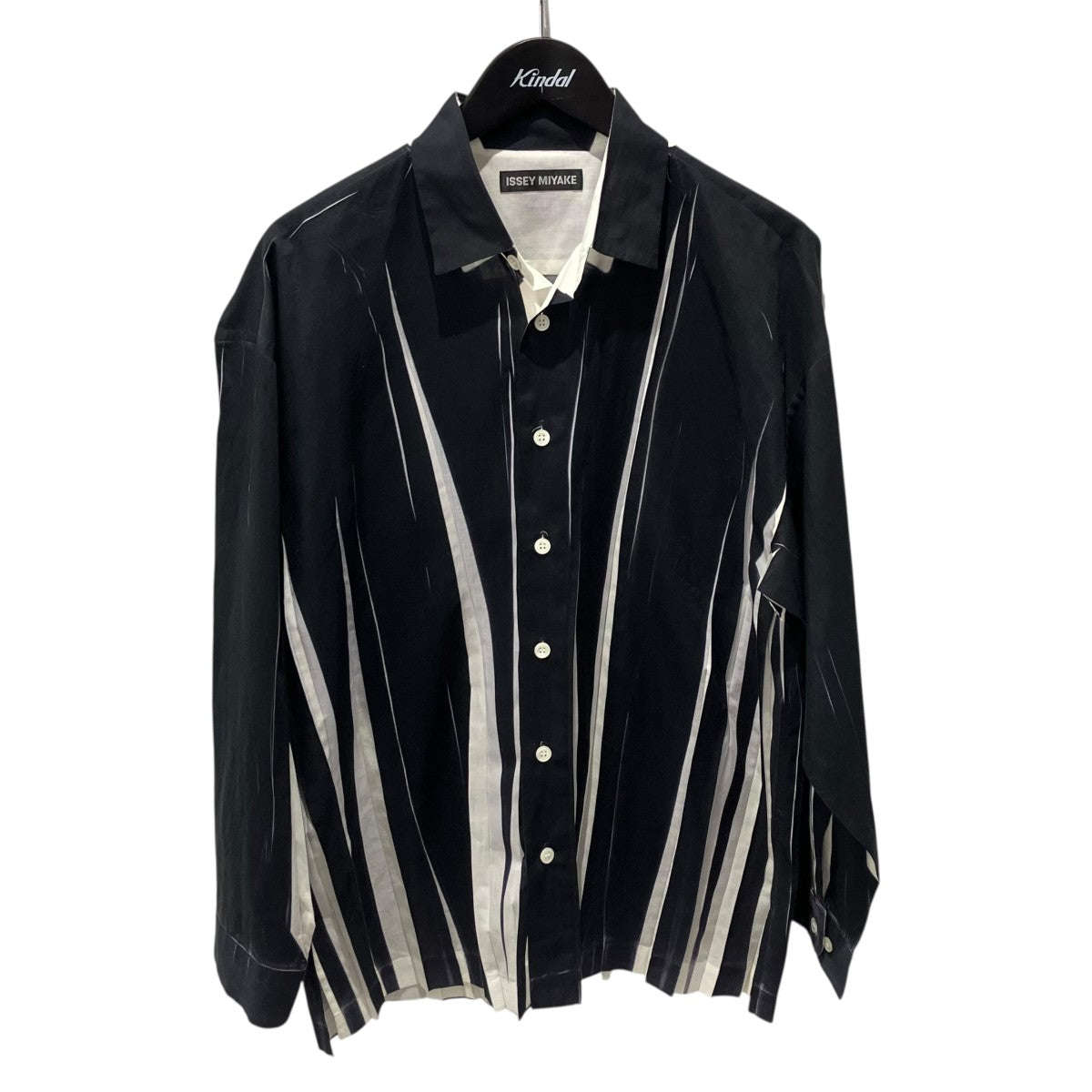 ISSEY MIYAKE プリーツ加工染シャツ長袖シャツME61FJ013 古着・中古-1枚目のアイテム画像