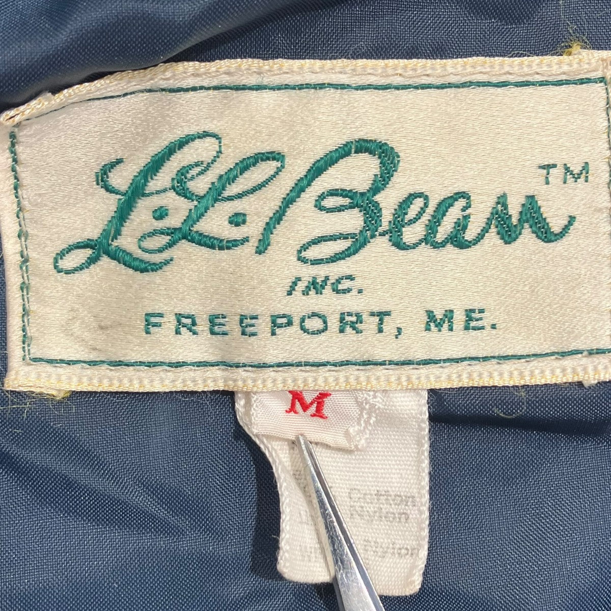 L．L．Bean 70s 筆記体タグ バック涙TALONマウンテンパーカー 古着・中古-5枚目のアイテム画像