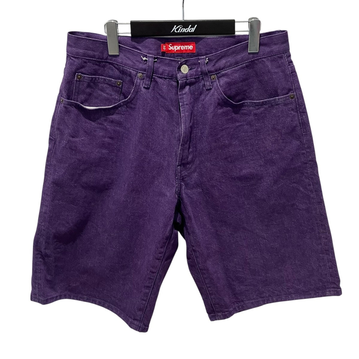 Supreme 25SSBaggy Denim Short Purpleハーフパンツ 古着・中古-1枚目のアイテム画像