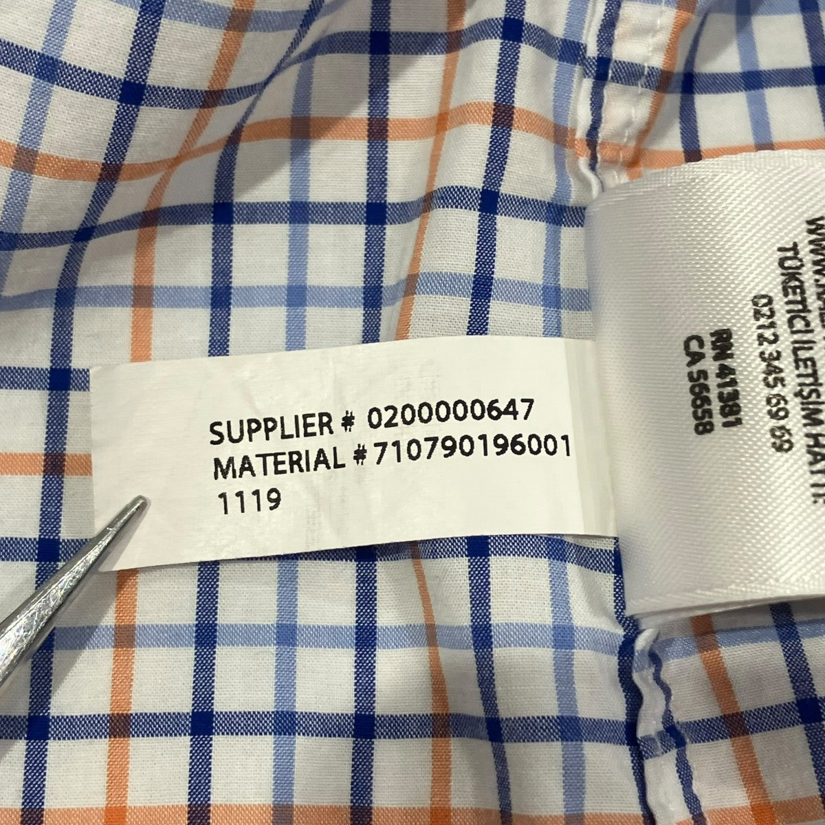 RALPH LAUREN チェックボタンダウンシャツ710790196001 古着・中古-6枚目のアイテム画像