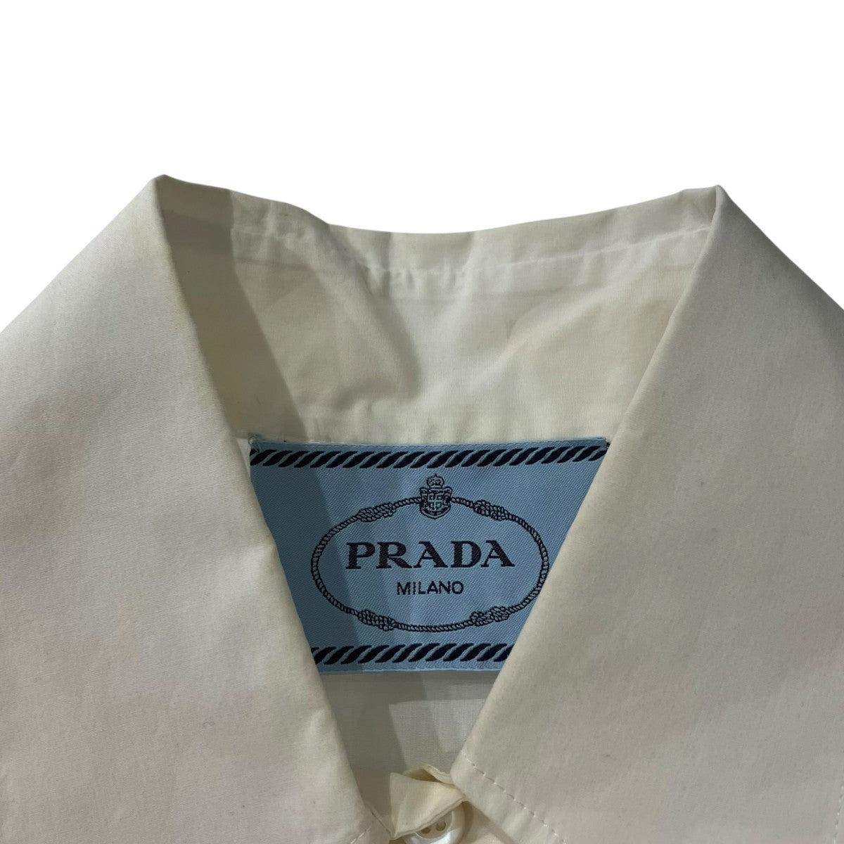 PRADA(プラダ) 16sシャツワンピース ホワイト サイズ 42S｜【公式