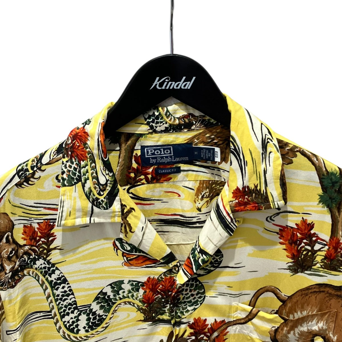 POLO RALPH LAUREN EAGLES PRINT VACATION SHIRTアロハシャツ 古着・中古-3枚目のアイテム画像