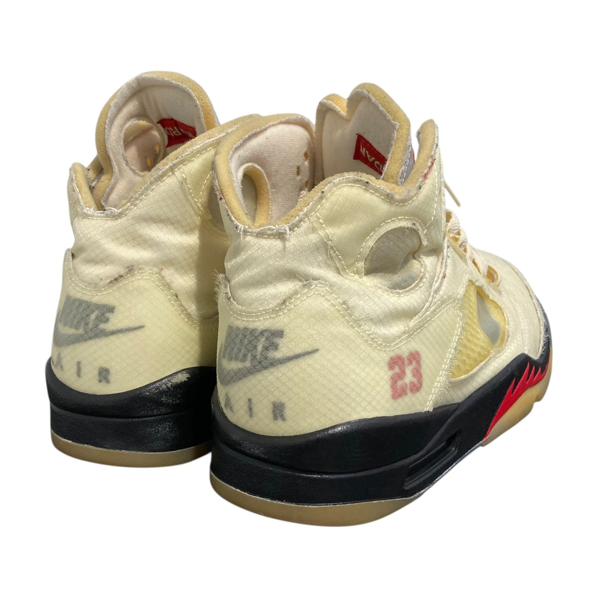 NIKE×OFFWHITE Air Jordan 5 Sailエアジョーダン5 ハイカットスニーカーDH8565-100 古着・中古-2枚目のアイテム画像