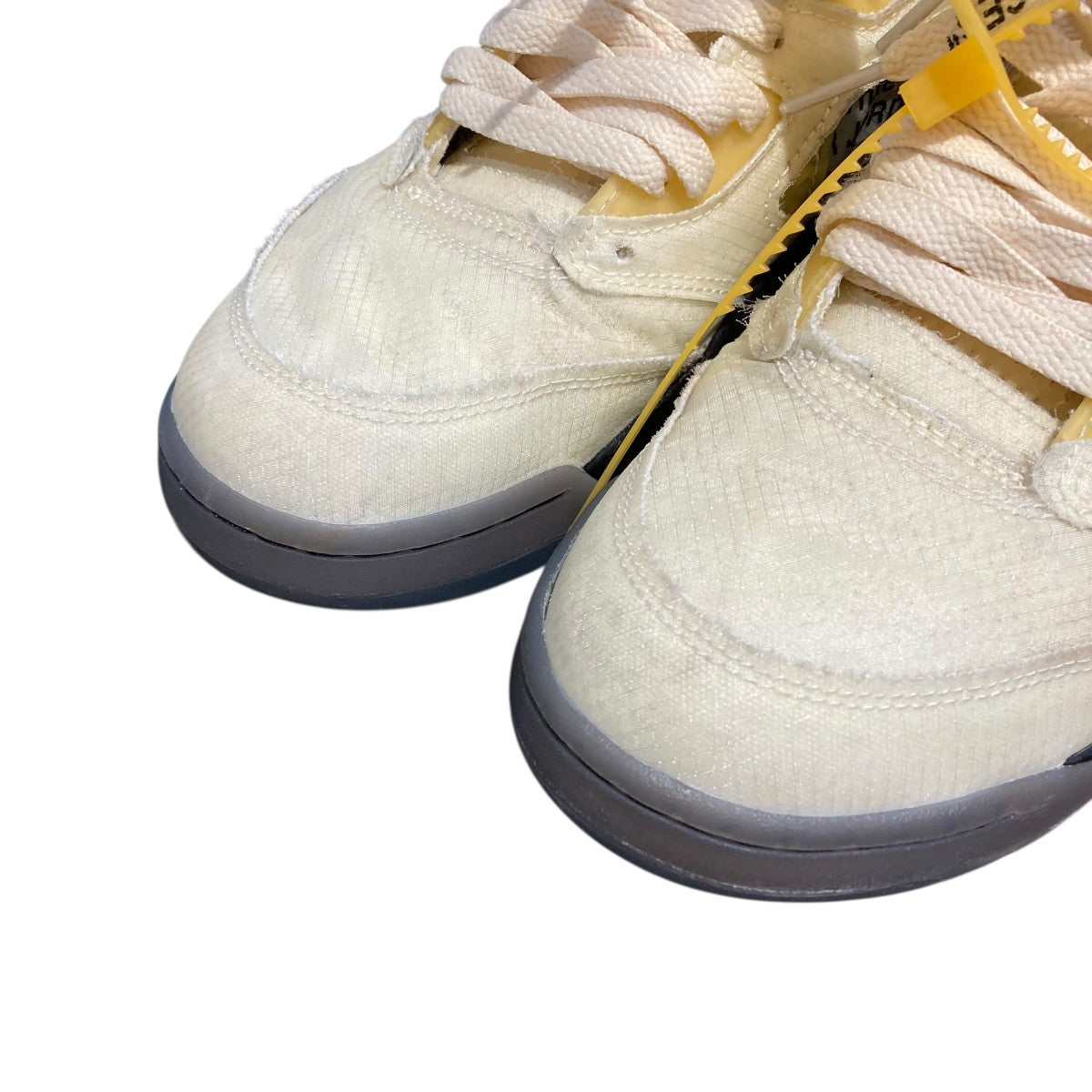 NIKE×OFFWHITE Air Jordan 5 Sailエアジョーダン5 ハイカットスニーカーDH8565-100 古着・中古-4枚目のアイテム画像