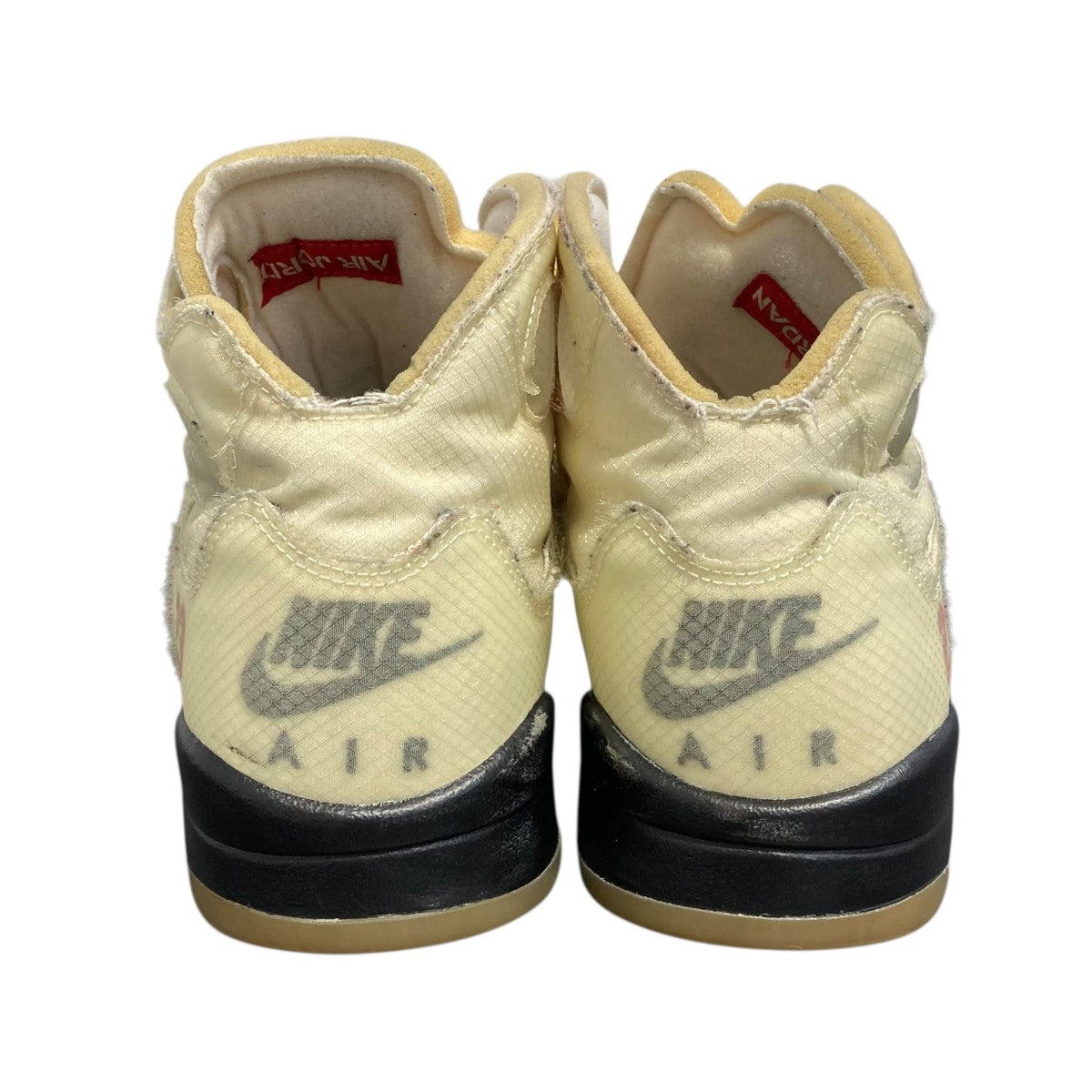NIKE×OFFWHITE Air Jordan 5 Sailエアジョーダン5 ハイカットスニーカーDH8565-100 古着・中古-5枚目のアイテム画像