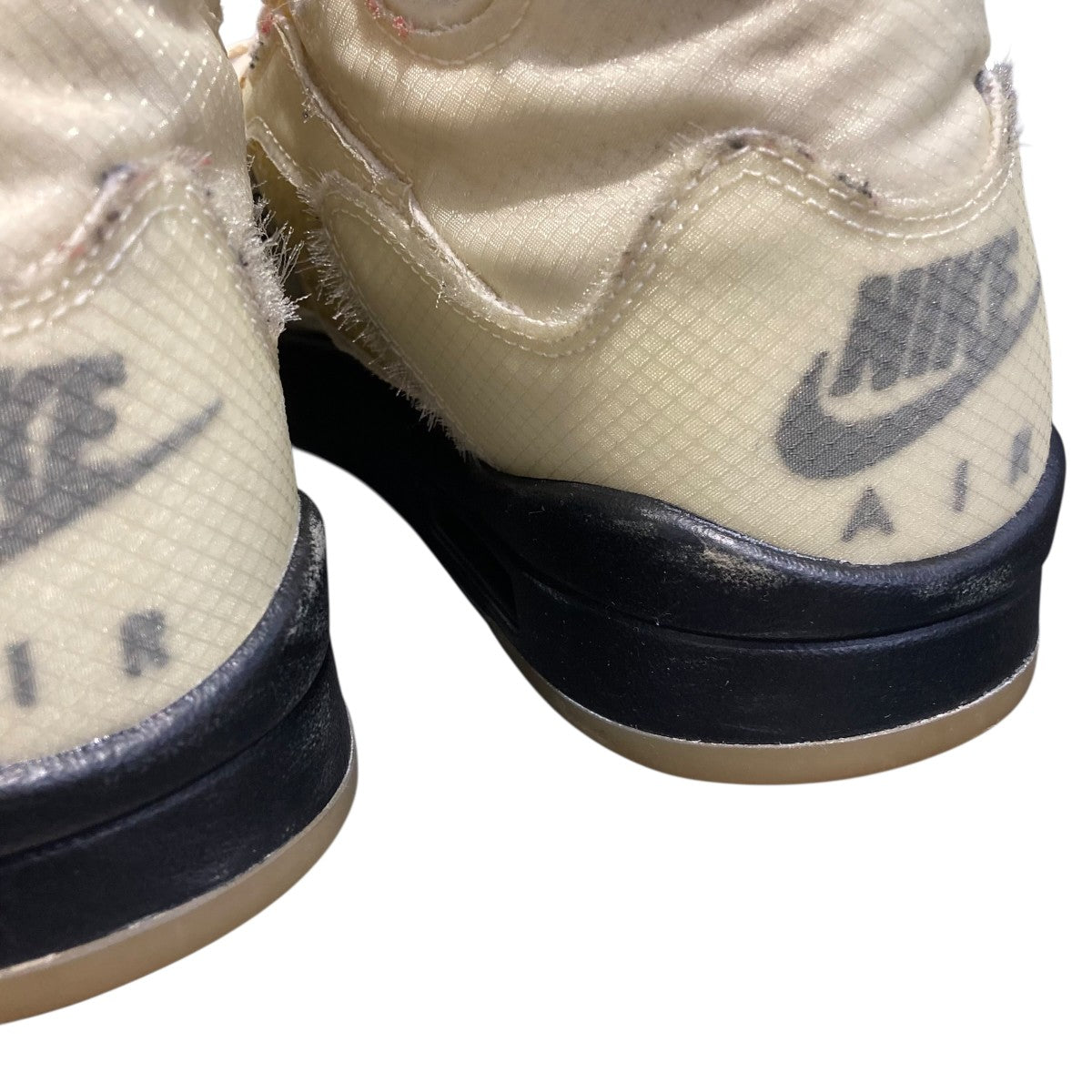 NIKE×OFFWHITE Air Jordan 5 Sailエアジョーダン5 ハイカットスニーカーDH8565-100 古着・中古-7枚目のアイテム画像