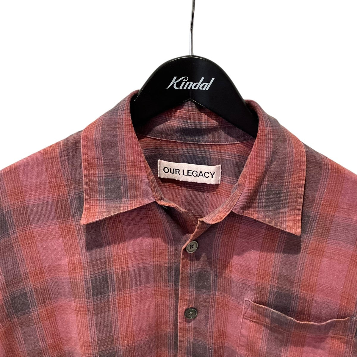OUR LEGACY BORROWED SHIRT Idaho Flannel Check長袖シャツM4252BIDC 古着・中古-3枚目のアイテム画像