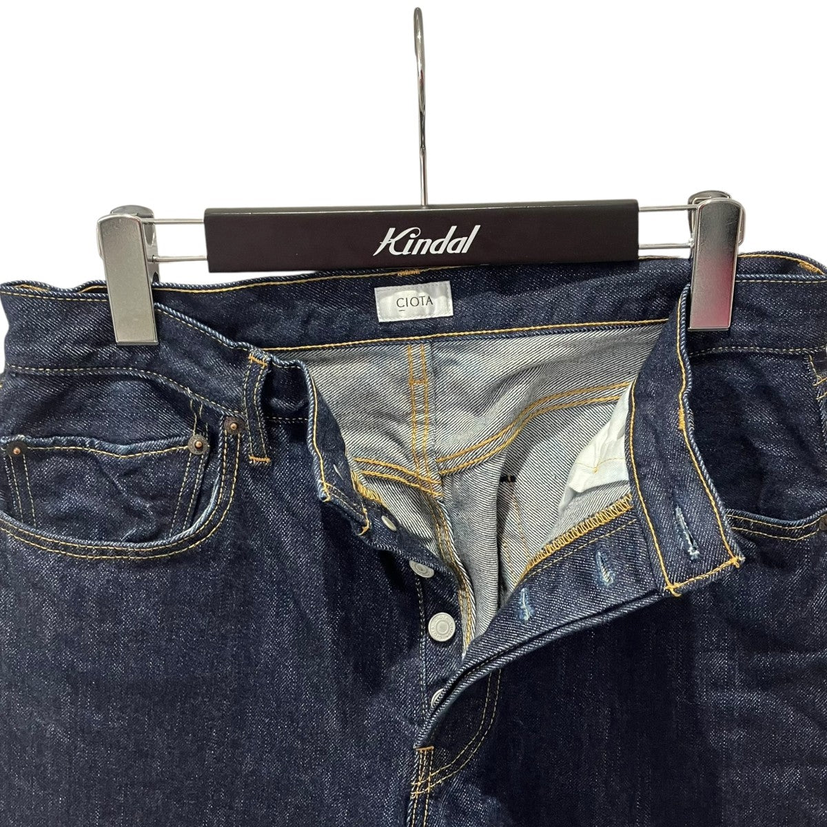 CIOTA STRAIGHT 5 POCKET PANTSデニムパンツPTLM-21STB 古着・中古-3枚目のアイテム画像