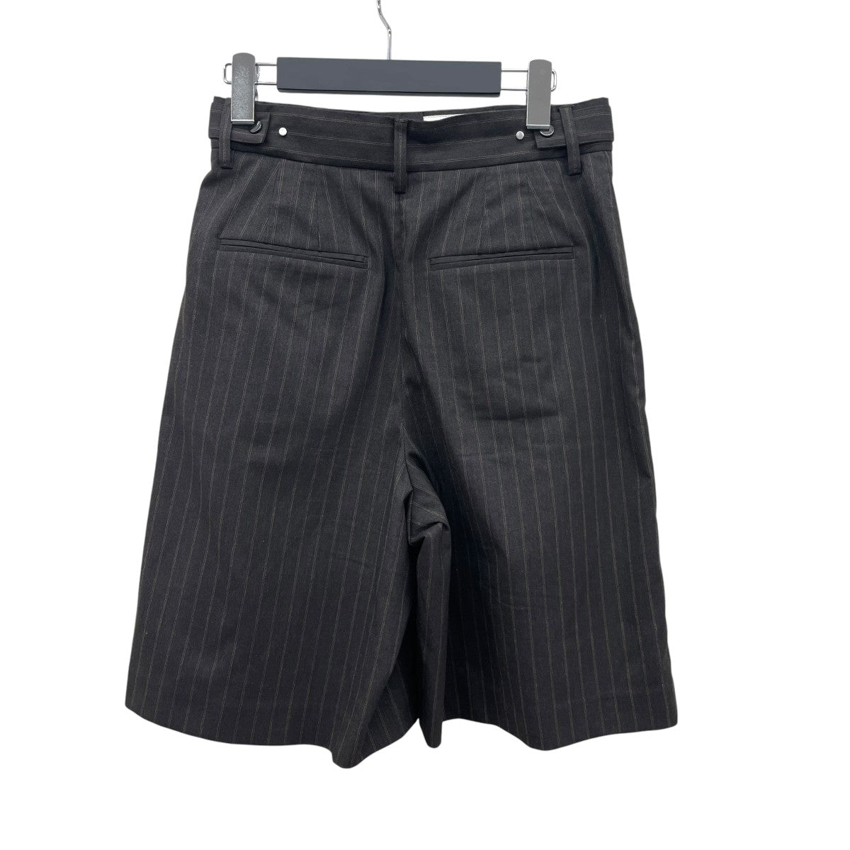 Adam et Rope FEMME 25AWソリッド＆ストライプショートパンツGAS-25040-B 古着・中古-2枚目のアイテム画像