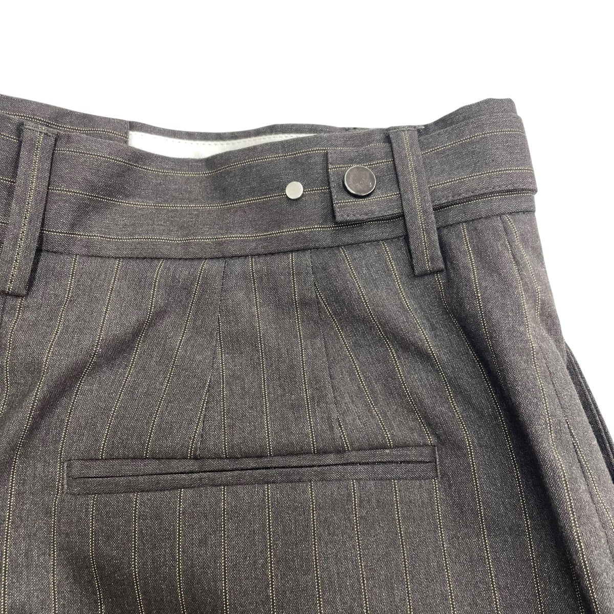 Adam et Rope FEMME 25AWソリッド＆ストライプショートパンツGAS-25040-B 古着・中古-4枚目のアイテム画像