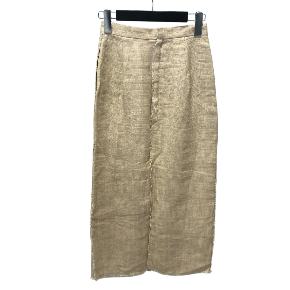 AURALEE LINEN DOUBLE FACE FRINGE SKIRTロングスカートa20ss06wl 古着・中古-2枚目のアイテム画像