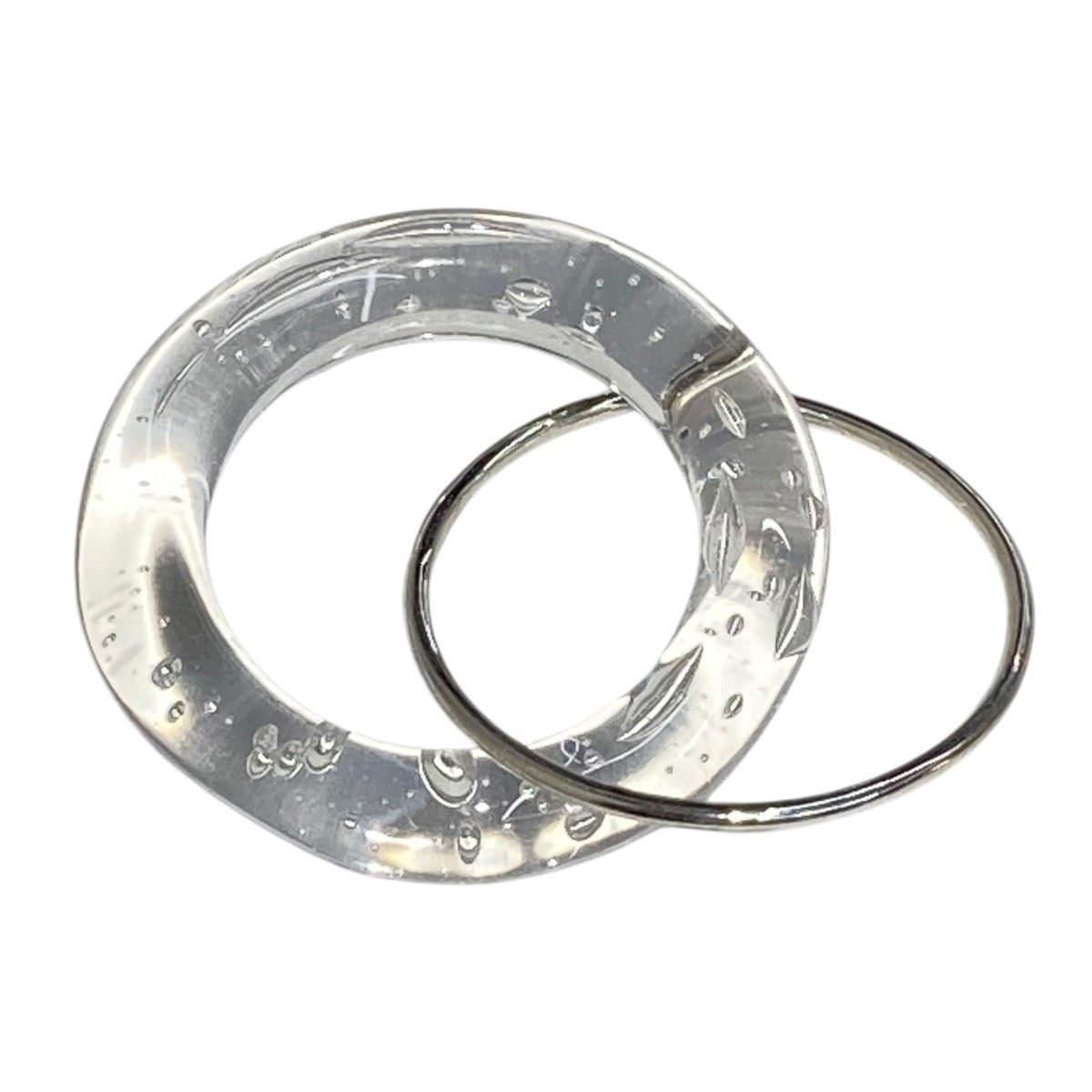 so objects Glass ring CLEAR Stillガラスリング 古着・中古-2枚目のアイテム画像