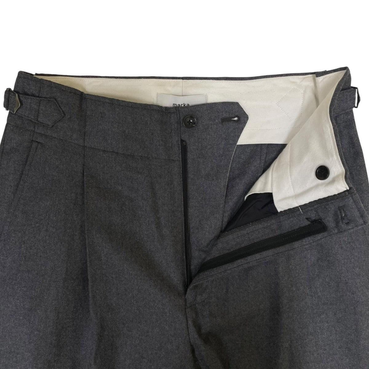 24AWDANISH ARMY TROUSERS デニッシュ アーミートラウザーズサイドアジャスター付 ワイドパンツ スラックスm24d06pt01c