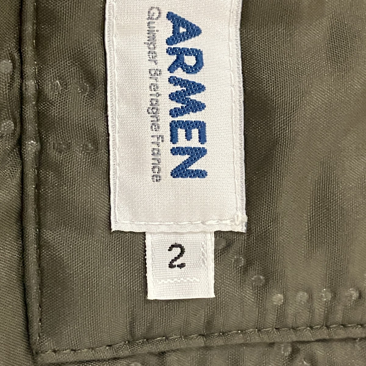 ARMEN ヒートキルトフーデッドコート 古着・中古-5枚目のアイテム画像