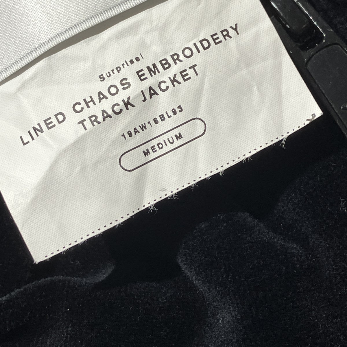 LINED CHAOS EMBROIDERY TRACK JACKETトラックジャケット19AW16BL93