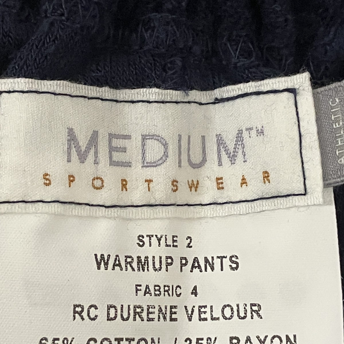 WARMUP PANTS VELOURスウェットパンツ9656
