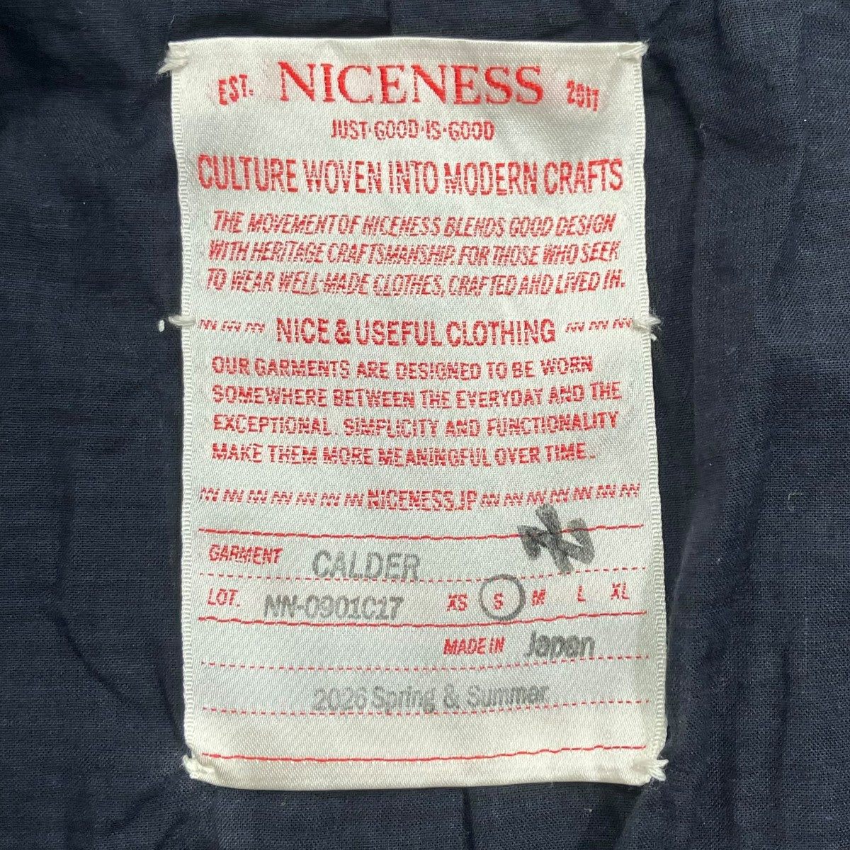 NICENESS 26SSCALDERコートNN-0901C17 古着・中古-5枚目のアイテム画像