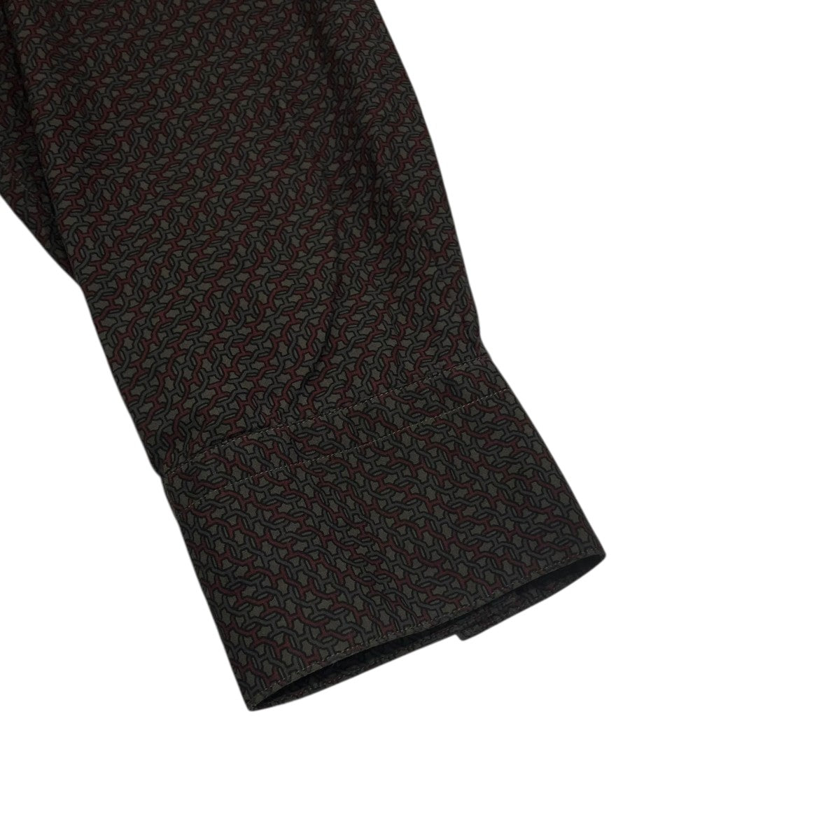 HERMES 幾何学柄長袖シャツ 古着・中古-4枚目のアイテム画像