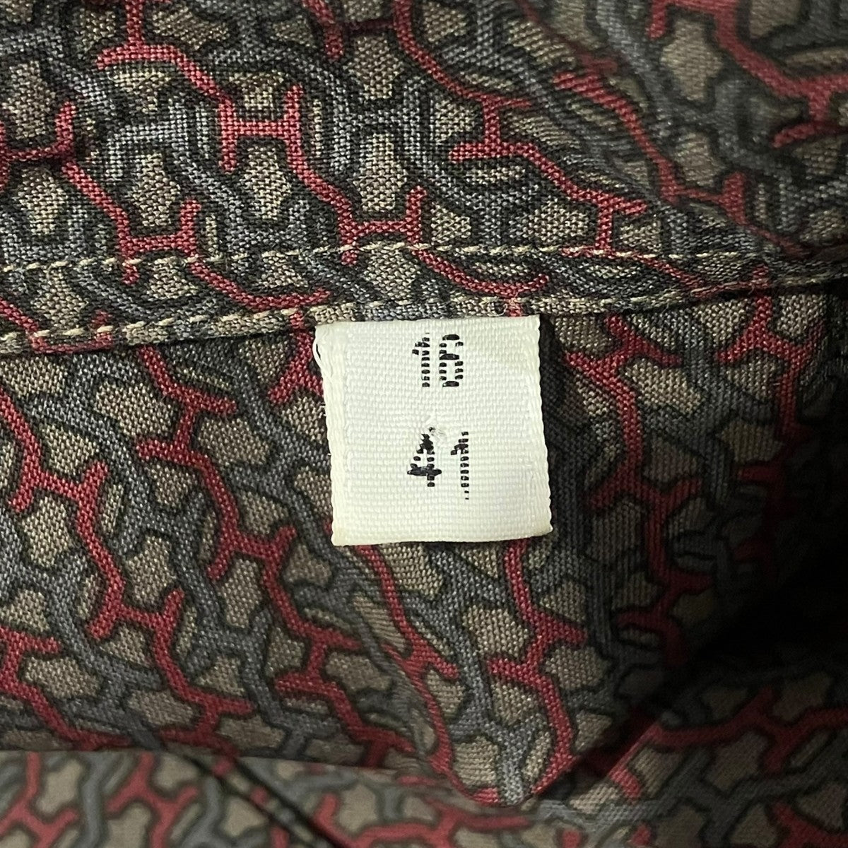 HERMES 幾何学柄長袖シャツ 古着・中古-5枚目のアイテム画像