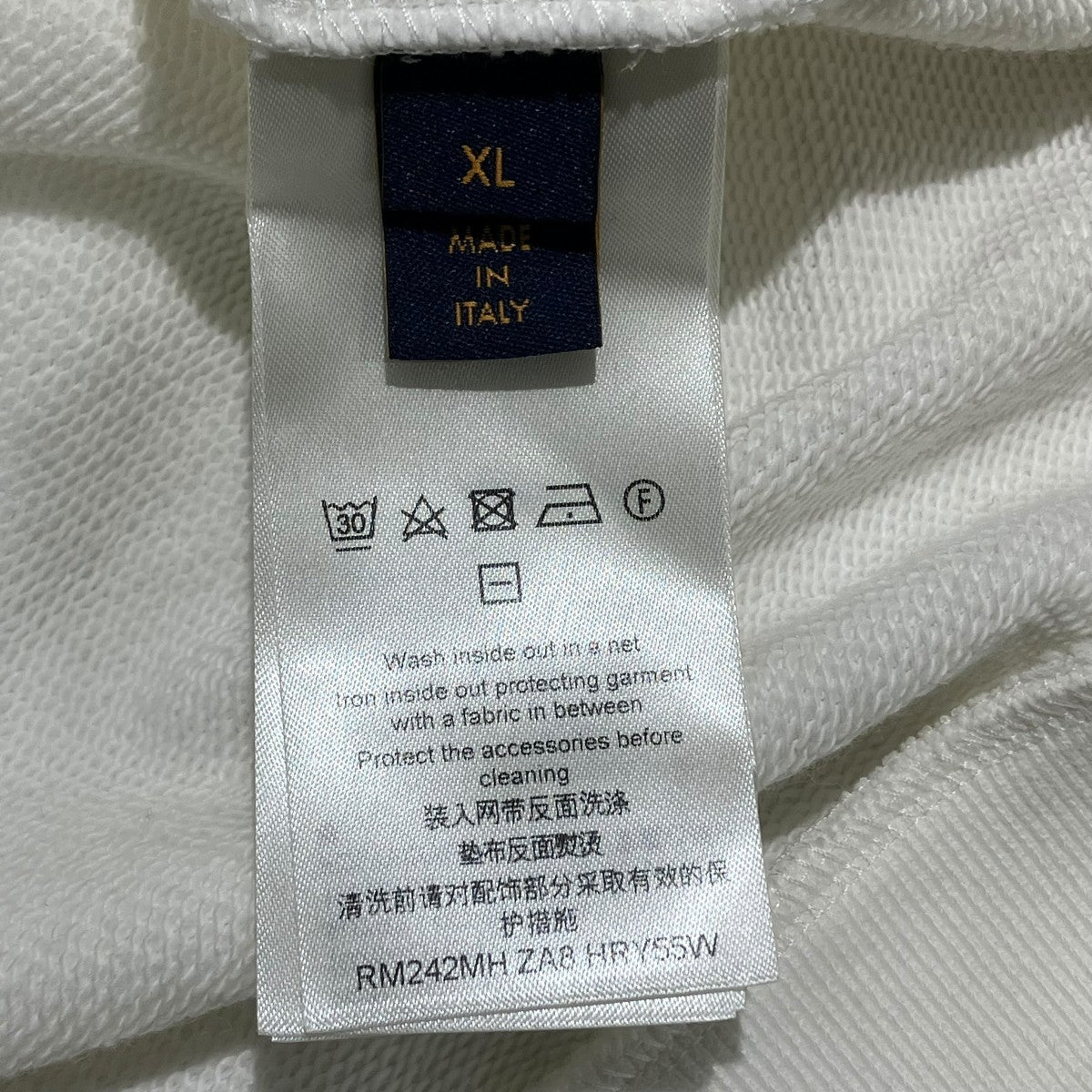 LOUIS VUITTON 24AWラバーワッペンロゴ プルオーバー スウェットパーカーRM242MH ZA8 HRY55W 古着・中古-5枚目のアイテム画像