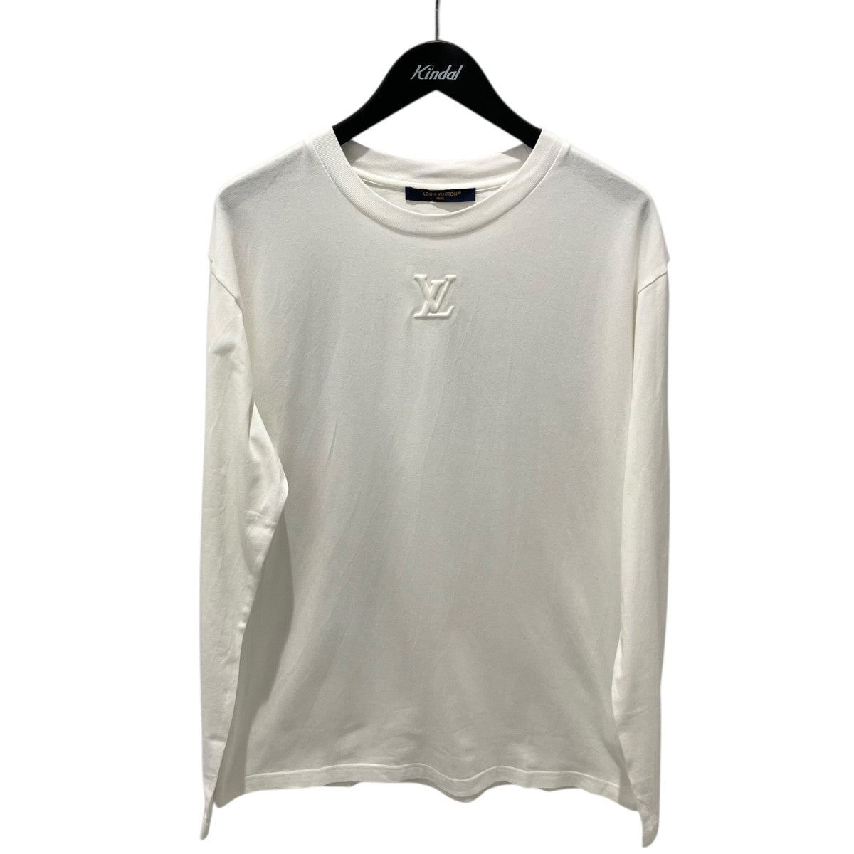 LOUIS VUITTON 25SSエンボスLVロングスリーブ長袖カットソー長袖TシャツRM251Q NPG HSY43W 古着・中古-1枚目のアイテム画像