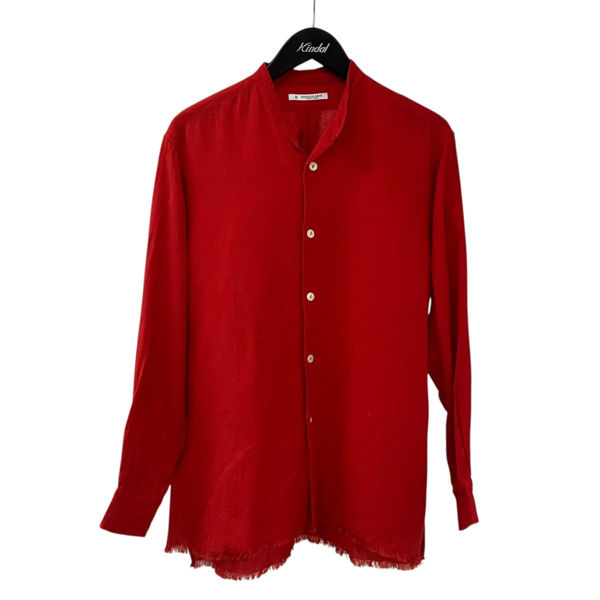 MAATEE＆SONS MT5103-0605 FRINGE SHIRTSバンドカラーシャツ 古着・中古-1枚目のアイテム画像