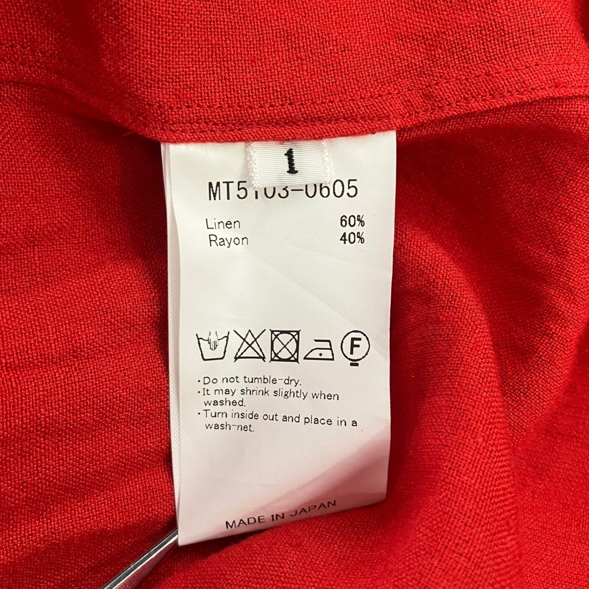 MAATEE＆SONS MT5103-0605 FRINGE SHIRTSバンドカラーシャツ 古着・中古-5枚目のアイテム画像