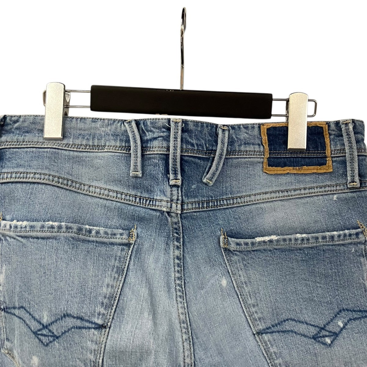 REPLAY ANBASS USEDリペア加工デニムパンツ 古着・中古-5枚目のアイテム画像