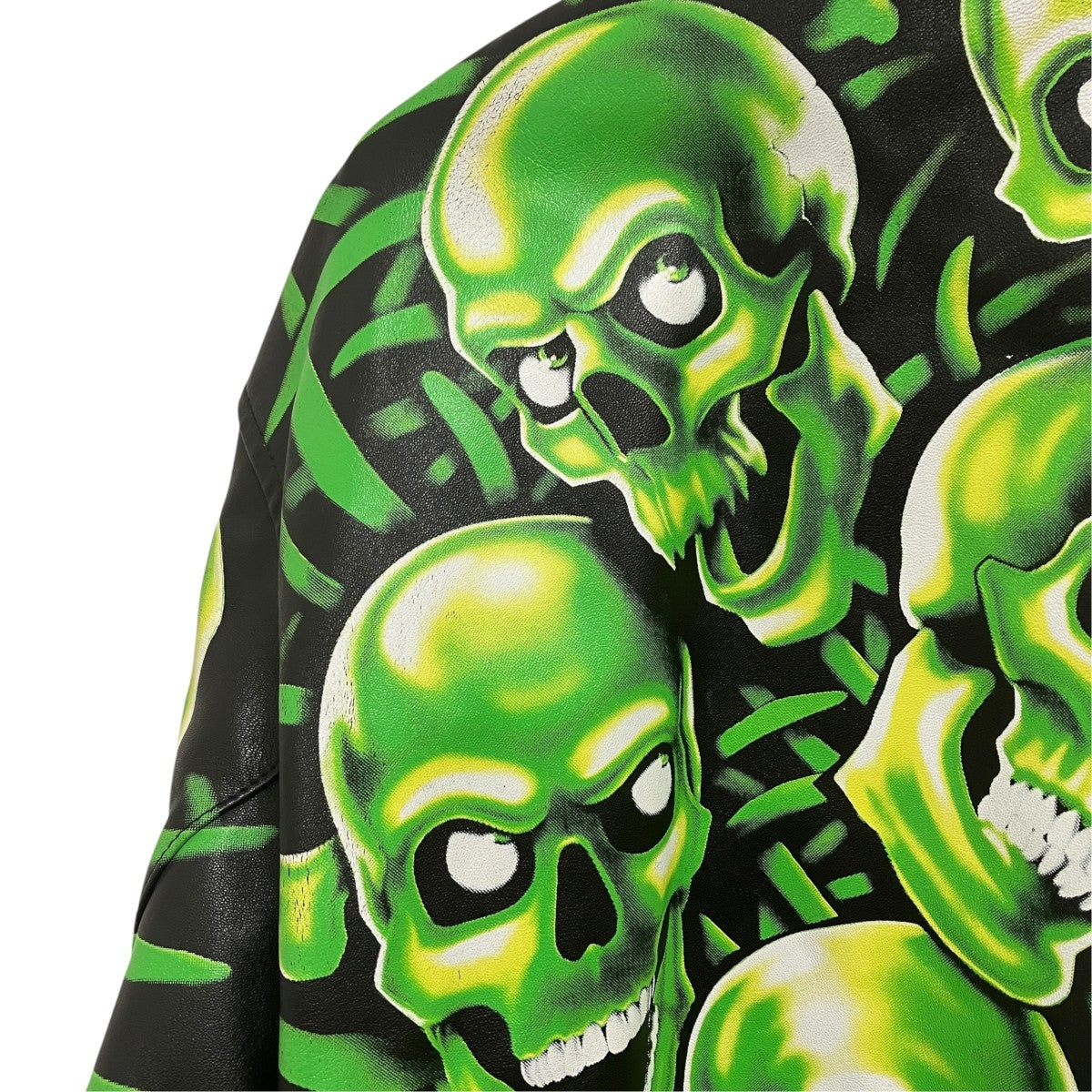 Supreme 18SSSKULL PILE LEATHER BOMBER JACKETレザージャケット 古着・中古-5枚目のアイテム画像