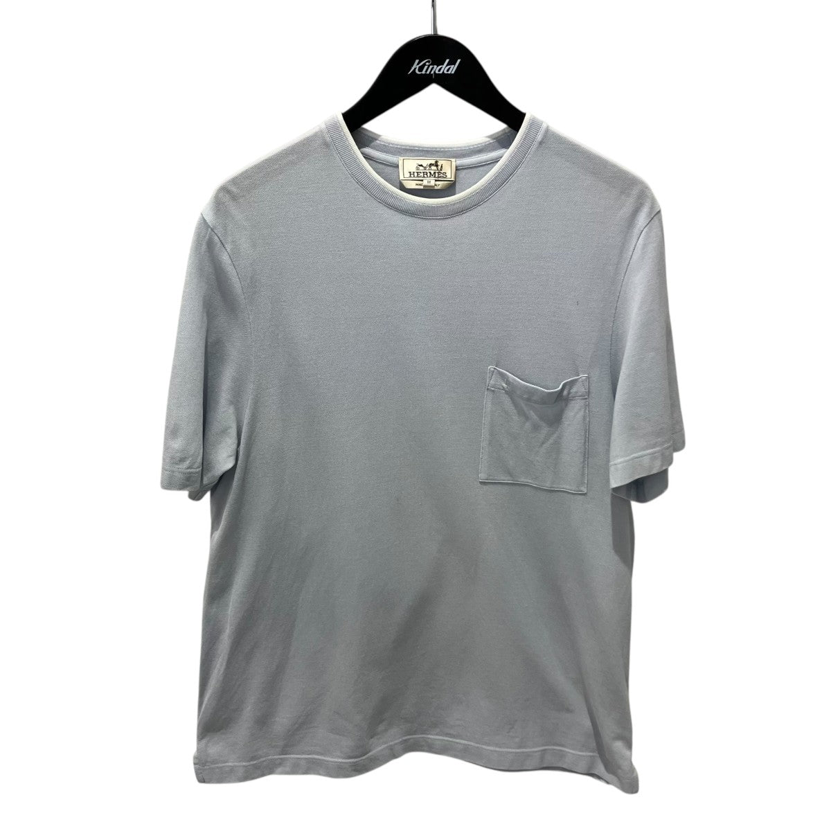 HERMES サイドステッチポケットTシャツ 古着・中古-1枚目のアイテム画像