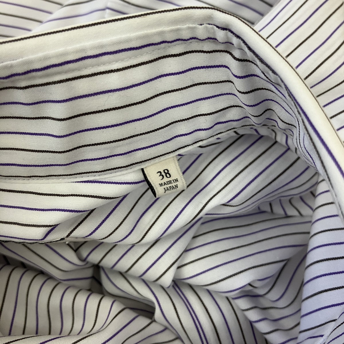 UNITED ARROWS TOKYO ストライプレギュラーカラーシャツ1111-299-3281 古着・中古-6枚目のアイテム画像