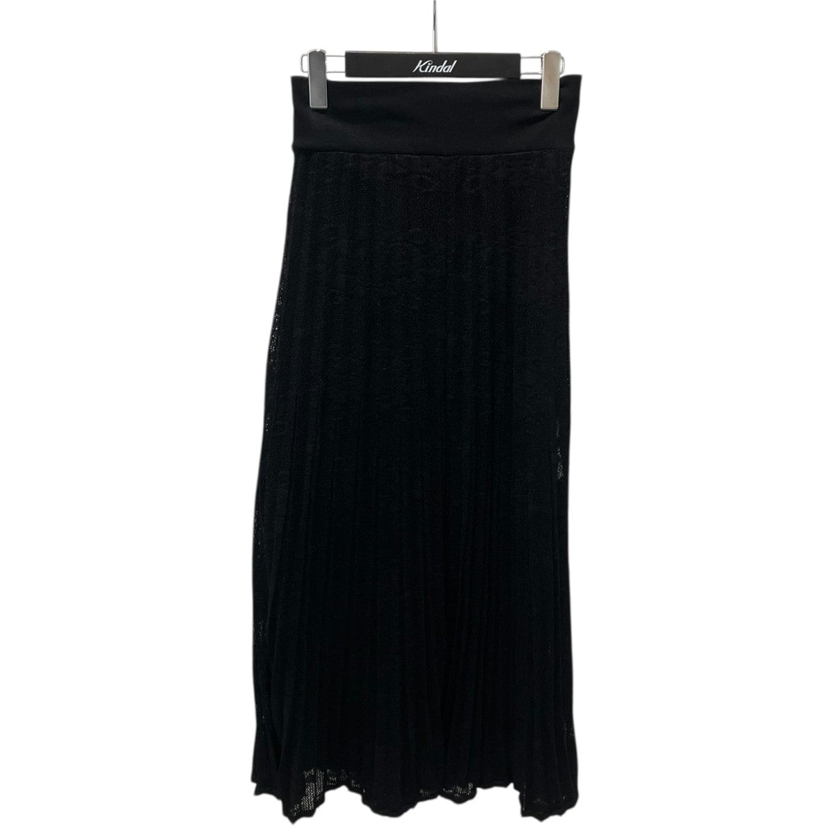 mame kurogouchi Knit Jacquard Pleats Skirtロングスカートmm17aw-kn012 古着・中古-1枚目のアイテム画像