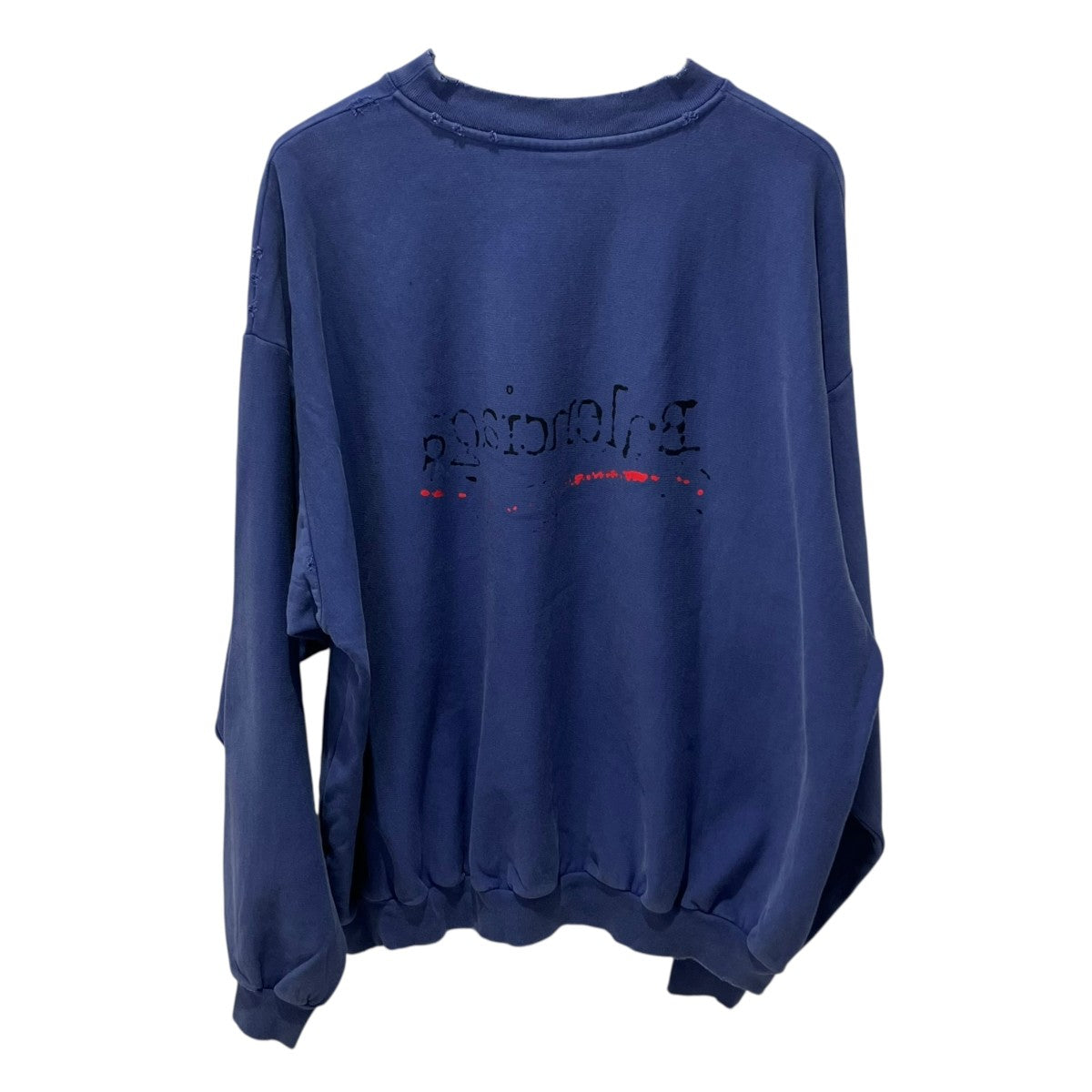 BALENCIAGA キャンペーンロゴ ダメージ加工スウェット720428 古着・中古-2枚目のアイテム画像