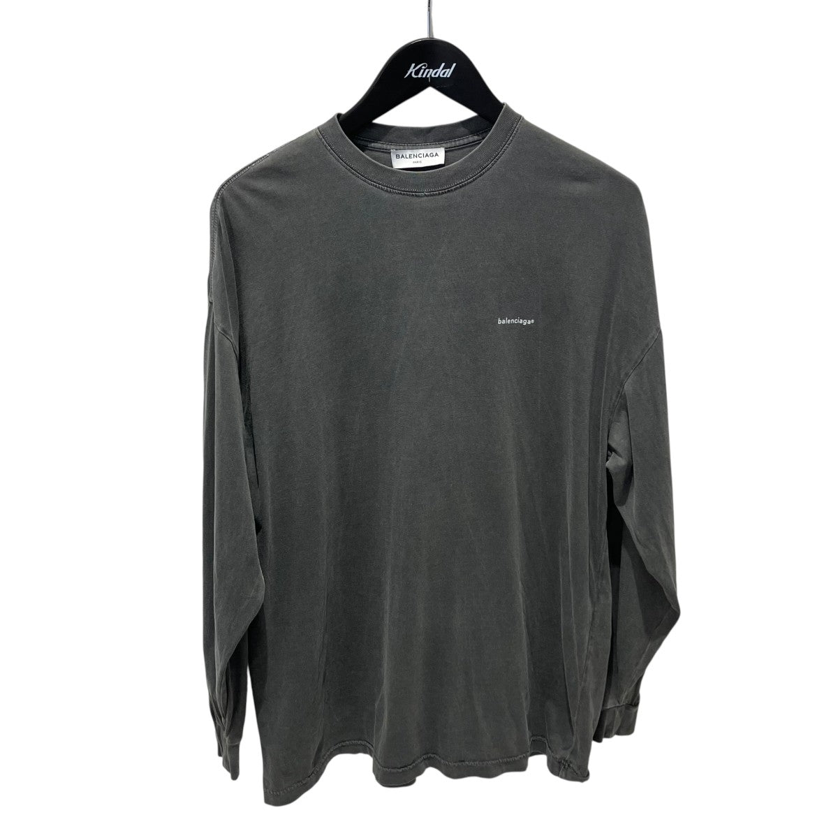 BALENCIAGA ウォッシュド加工L S TEEロングTシャツ480035 古着・中古-1枚目のアイテム画像