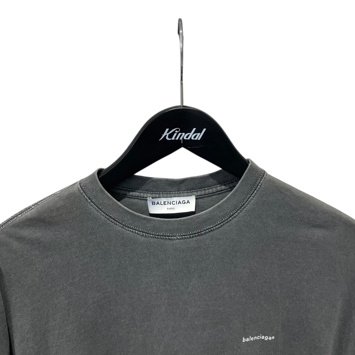 BALENCIAGA ウォッシュド加工L S TEEロングTシャツ480035 古着・中古-3枚目のアイテム画像