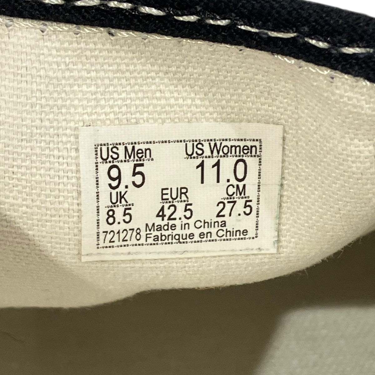 VANS Lx Slip-On Reissue 98 VN000CSEBA2スリッポン 古着・中古-7枚目のアイテム画像
