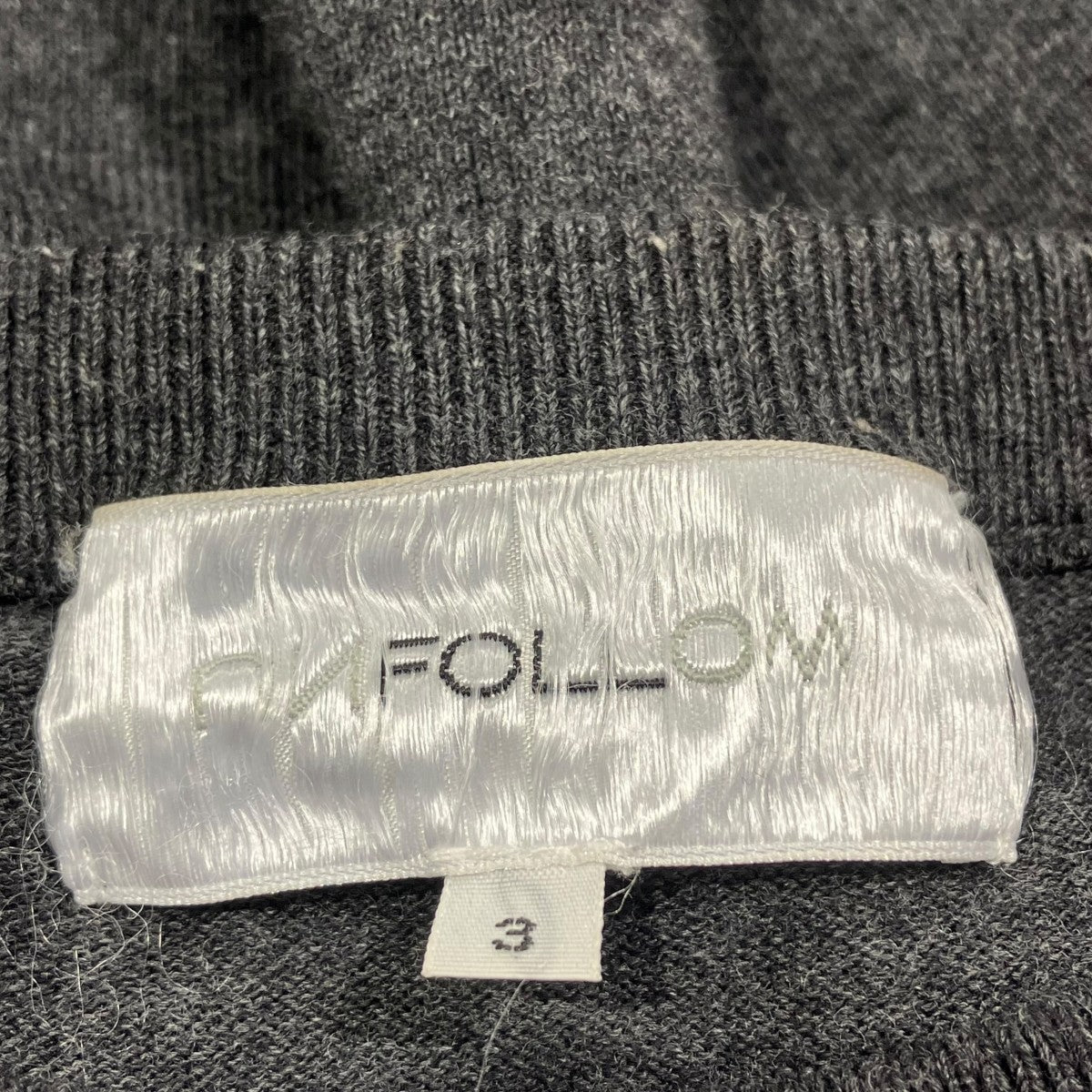 FOLL 24-080-684-0003-1-1クルーネックニット 古着・中古-5枚目のアイテム画像