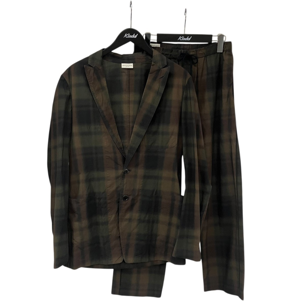 DRIES VAN NOTEN チェックスーツ2036036/2036082 古着・中古-1枚目のアイテム画像