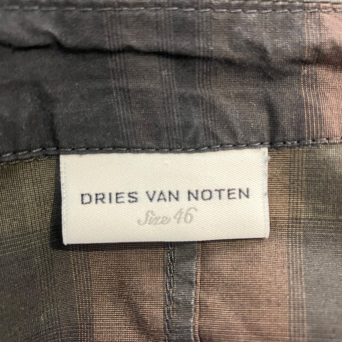 DRIES VAN NOTEN チェックスーツ2036036/2036082 古着・中古-9枚目のアイテム画像