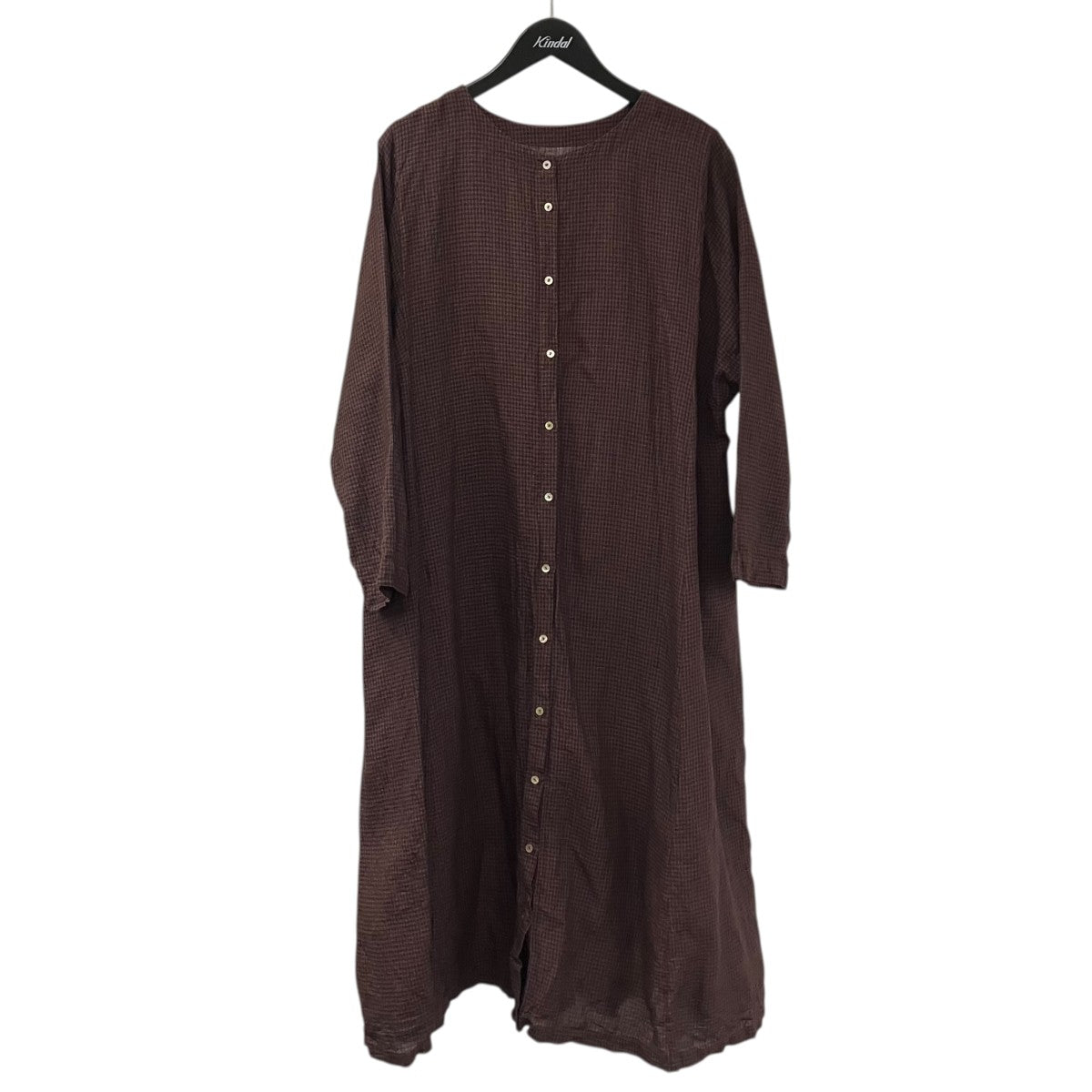 nest Robe ギンガムチェックワンピースシャツワンピース01224-1260 古着・中古-1枚目のアイテム画像