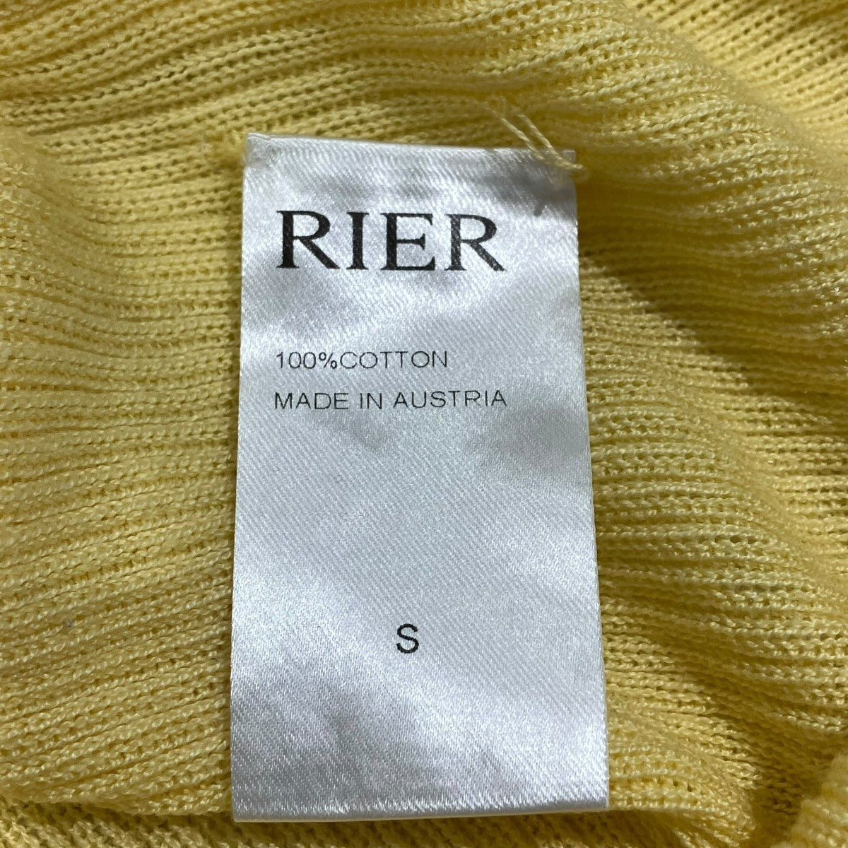 RIER コットンリブカットソーニットKNW40 古着・中古-5枚目のアイテム画像