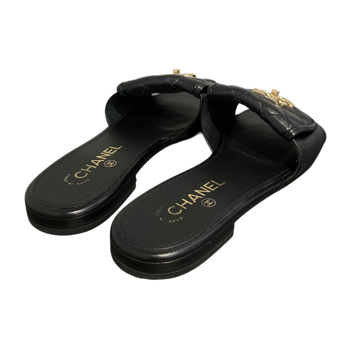 CHANEL マトラッセ ターンロックCCロゴ サンダルW G46119 古着・中古-2枚目のアイテム画像