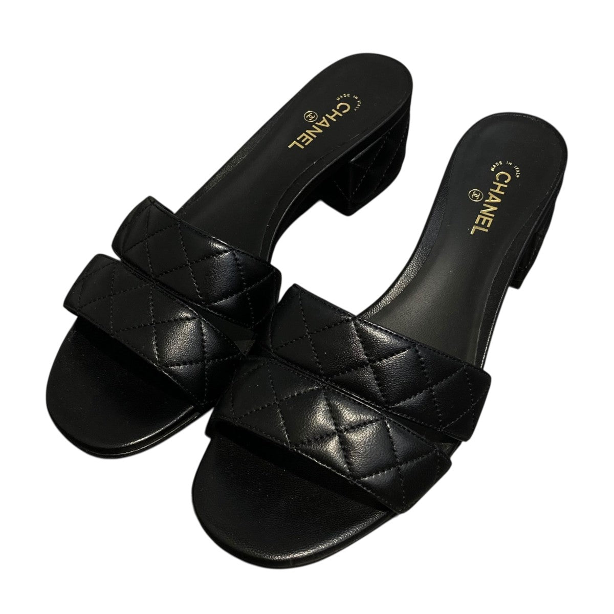 CHANEL マトラッセ ミュールサンダル 古着・中古-1枚目のアイテム画像