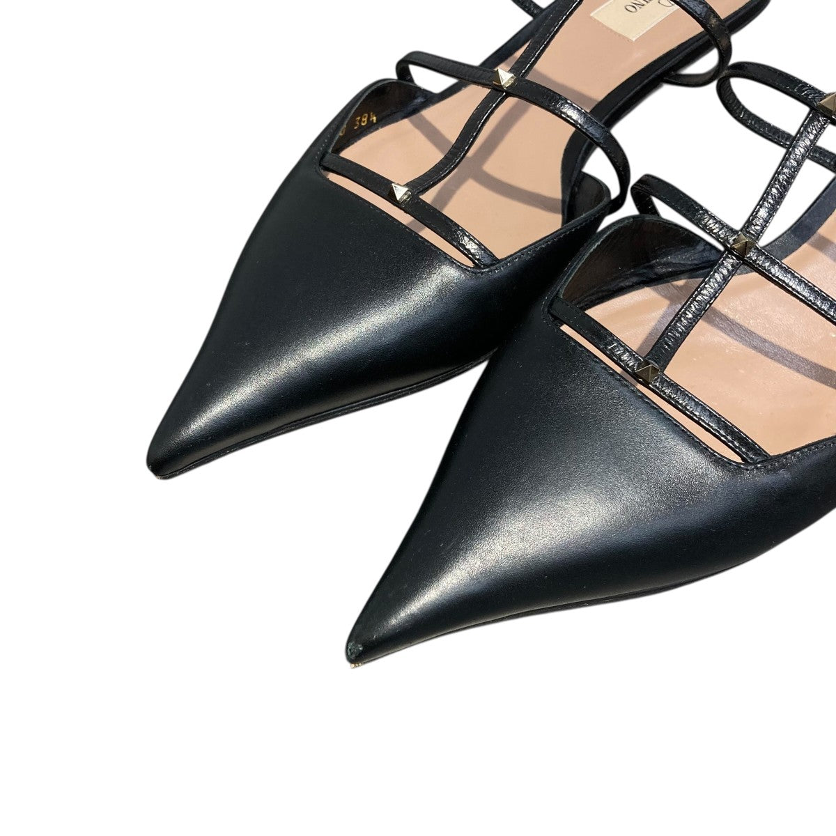 VALENTINO ロックスタッズ ウィスピーミュール 古着・中古-4枚目のアイテム画像