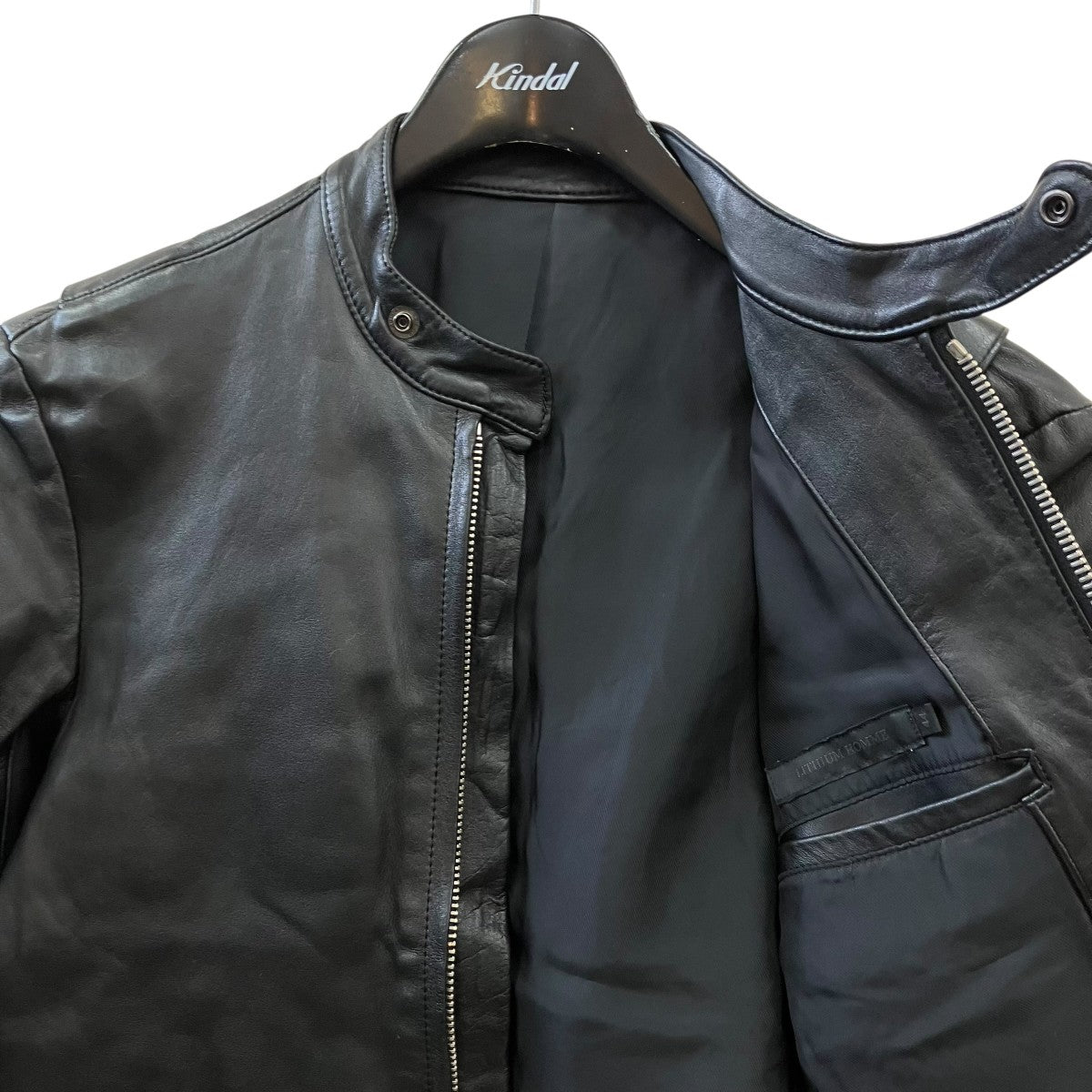 LITHIUM HOMME シングルライダースジャケット 古着・中古-3枚目のアイテム画像