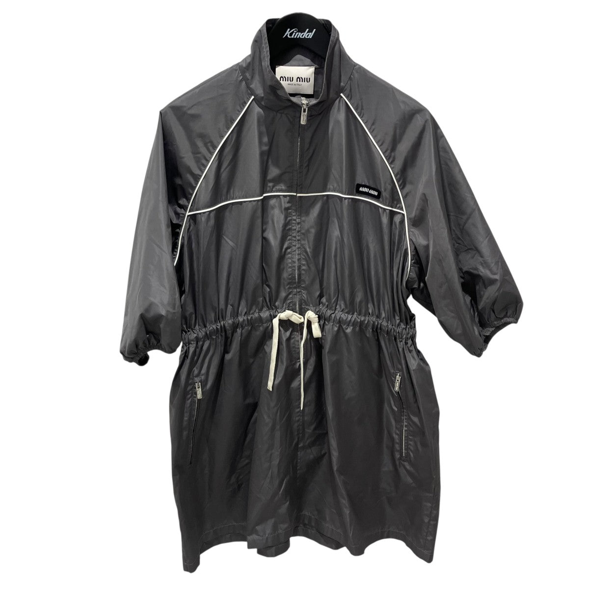 MIU MIU 25SStechnical silk mini-dressワンピースMF5843