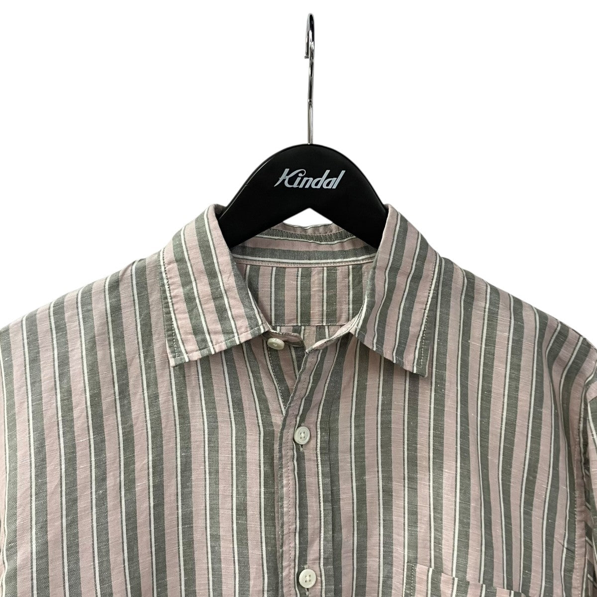 SUNNY ELEMENT Sleeping Shirt Cotton Hempストライプシャツ 古着・中古-3枚目のアイテム画像